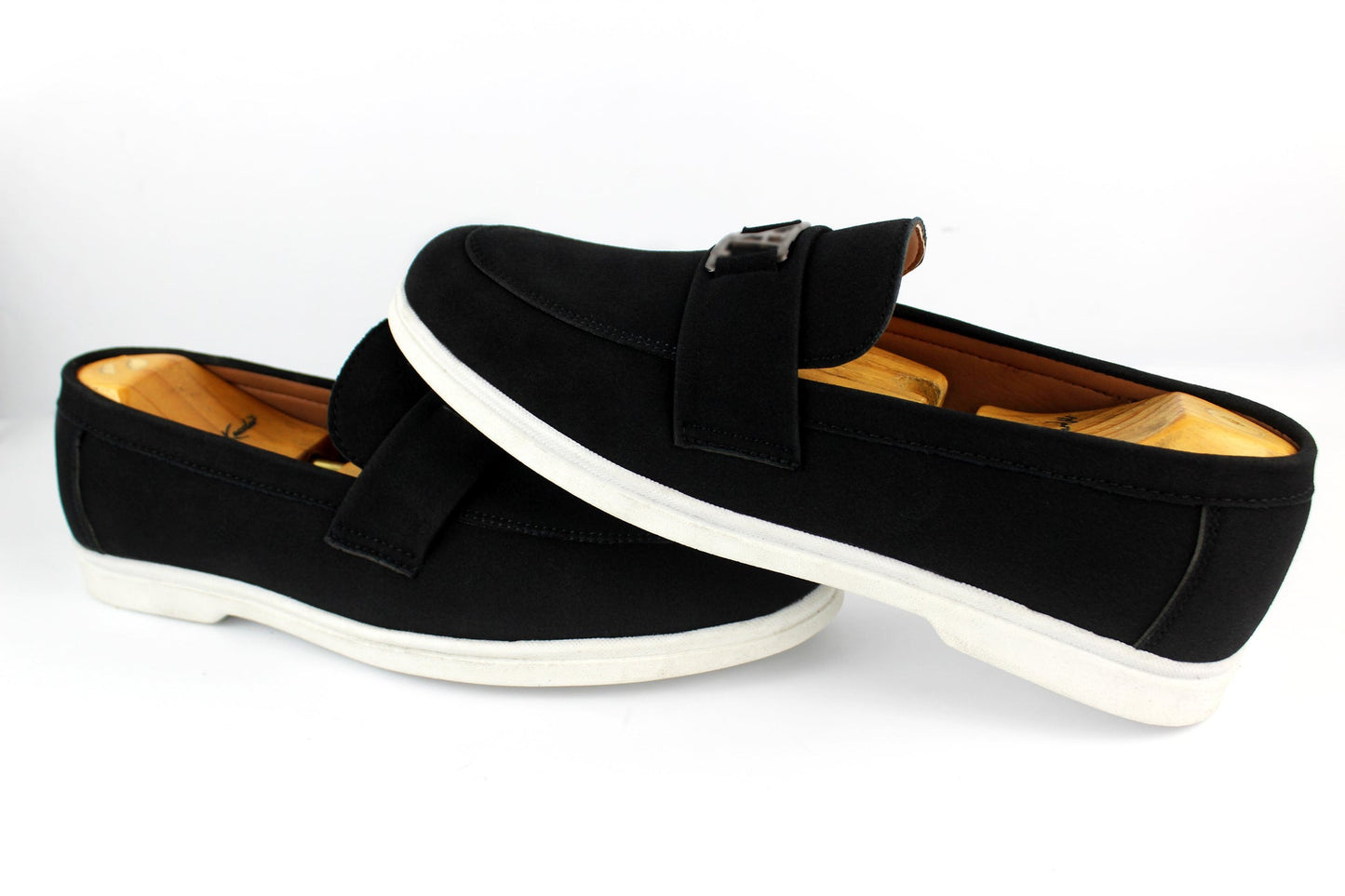 Men's Black Hand Made Suede Loafer – solenest