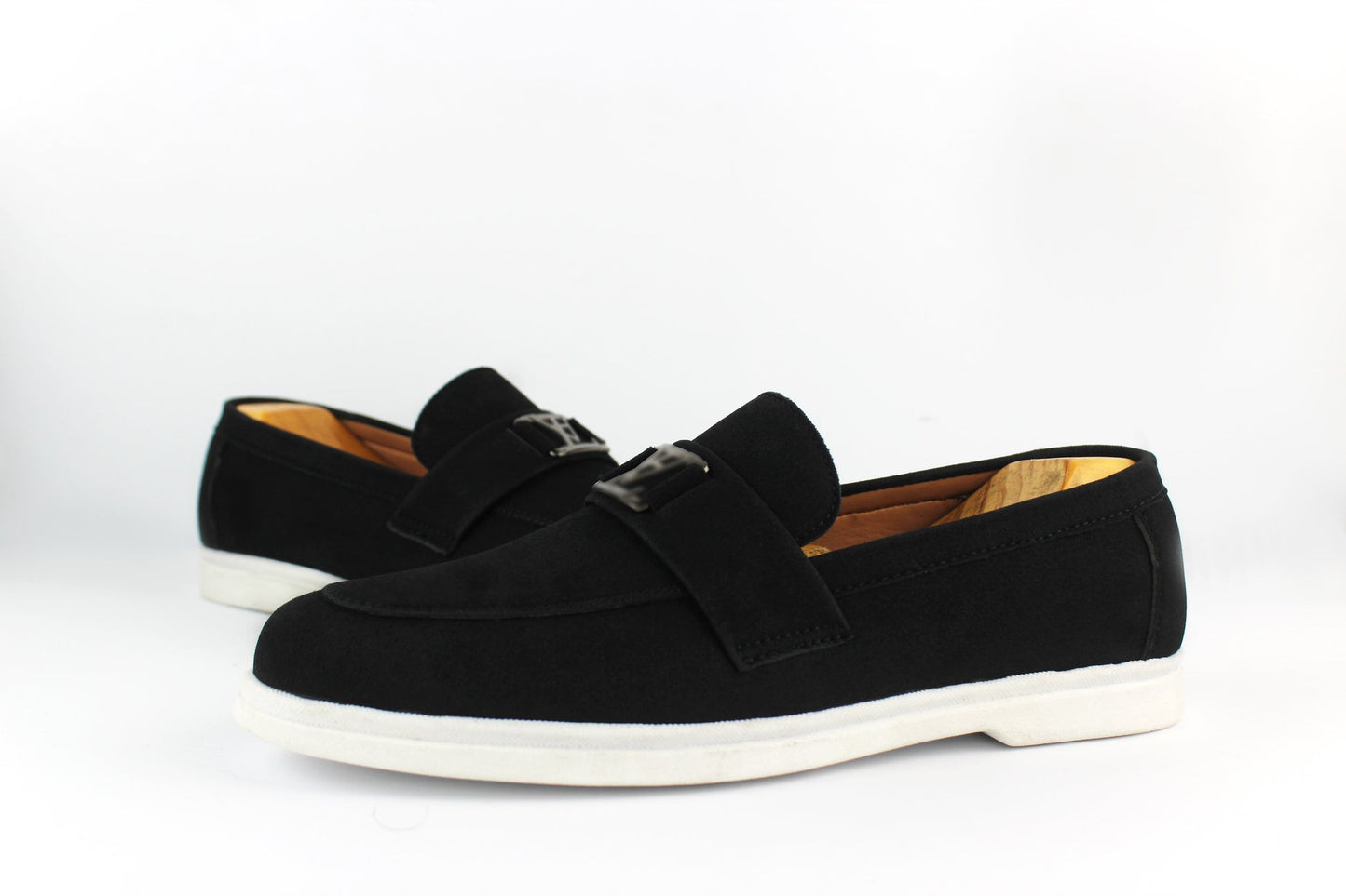 Men's Black Hand Made Suede Loafer – solenest